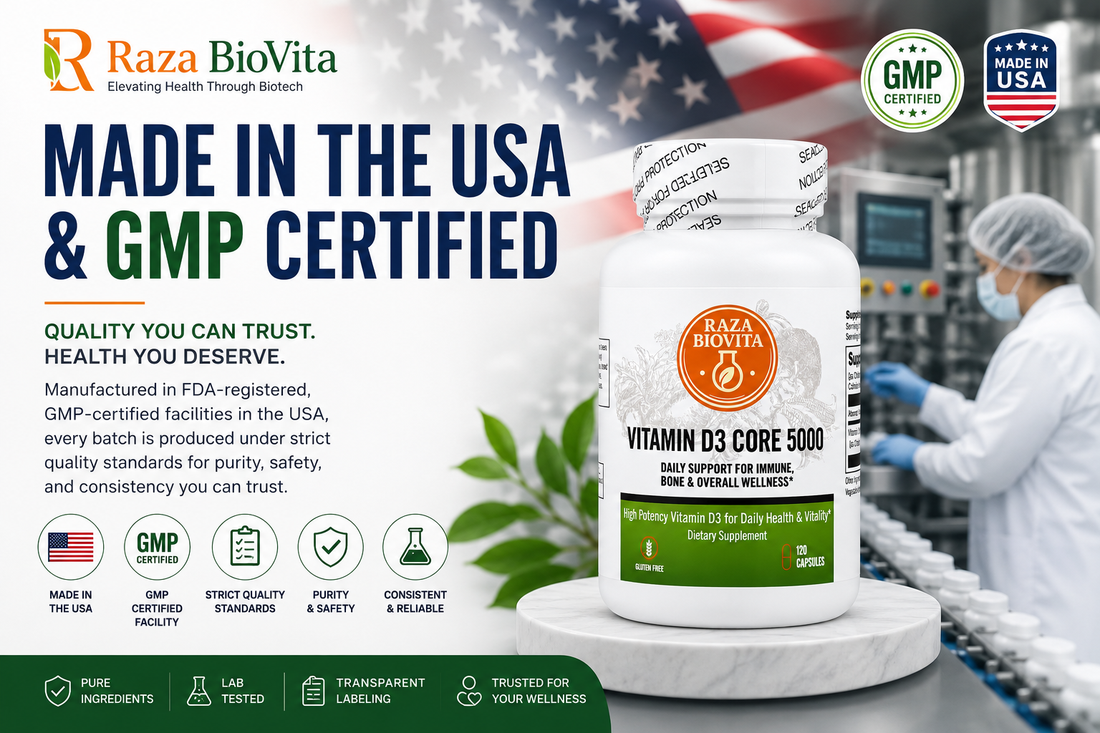 Why “Made in the USA” and GMP Certification Matter for Your Supplements