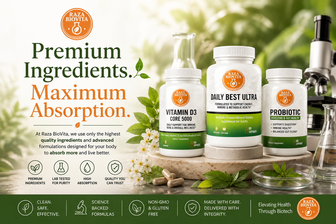 Premium Ingredients. Maximum Absorption. Why Quality Matters