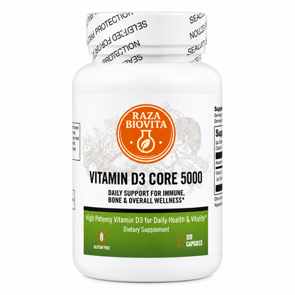 Vitamin D3 Core 5000 | 5,000 IU | 120 Vegetarian Capsules