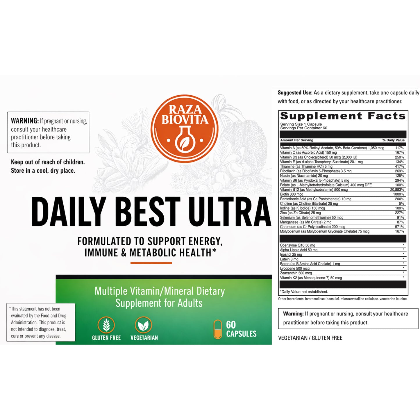 Daily Best Ultra® | Advanced Multivitamin for Energy, Immune & Metabolic Support